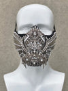 SILVER SCARAB face mask - Who Cares Why Not