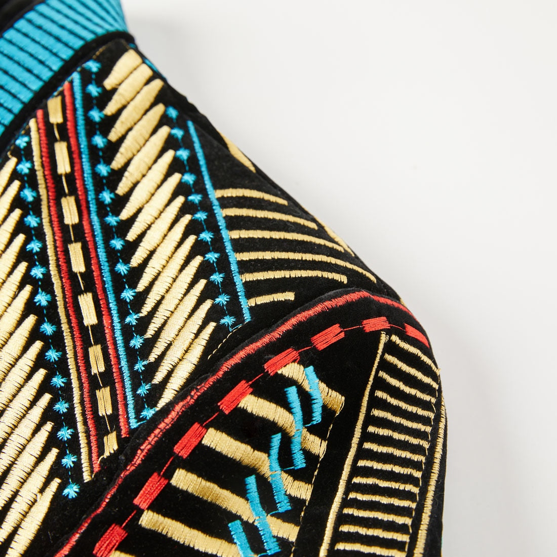 Embroidered Jacket - Blue - Who Cares Why Not