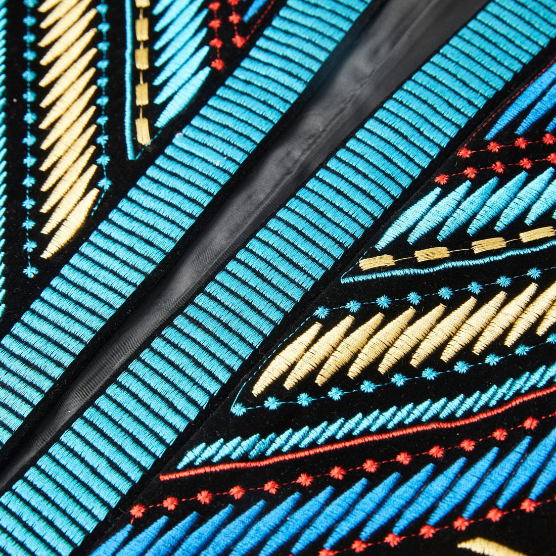 Embroidered Jacket - Blue - Who Cares Why Not