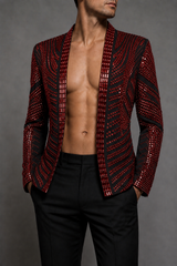 ODYSSEY Jacket in Black/Red