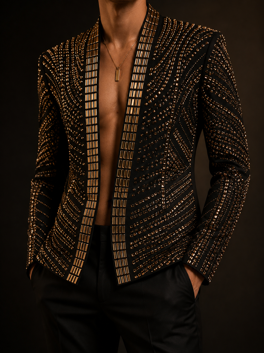 ODYSSEY Jacket in Black/Gold