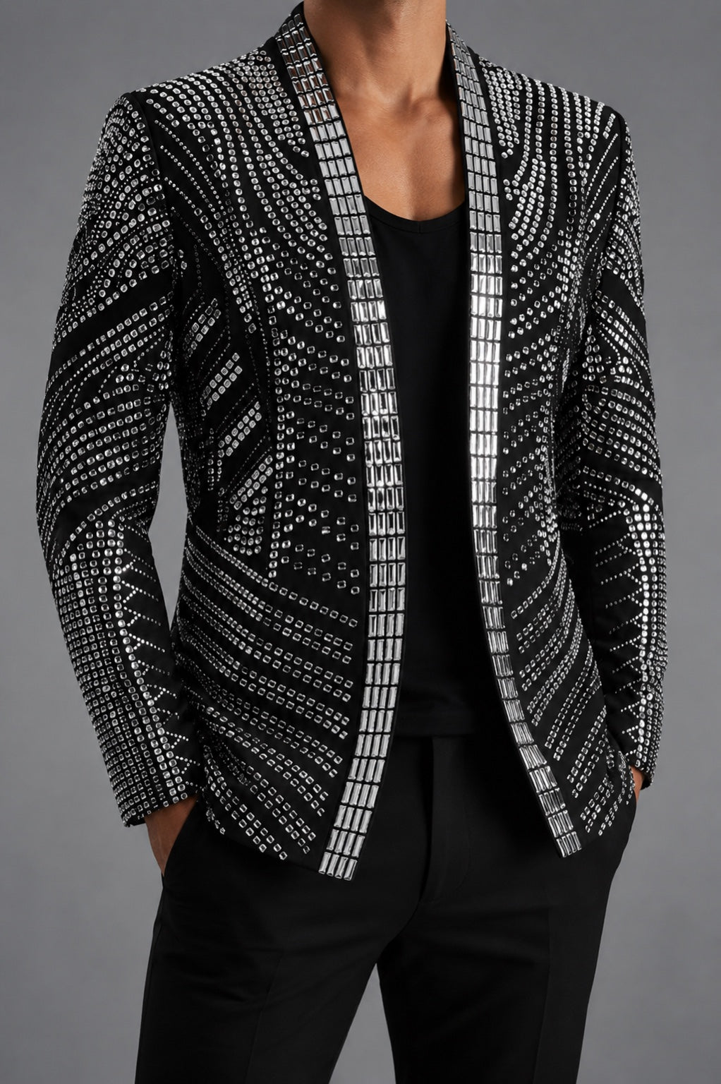 ODYSSEY Jacket in Black/SIlver - Who Cares Why Not