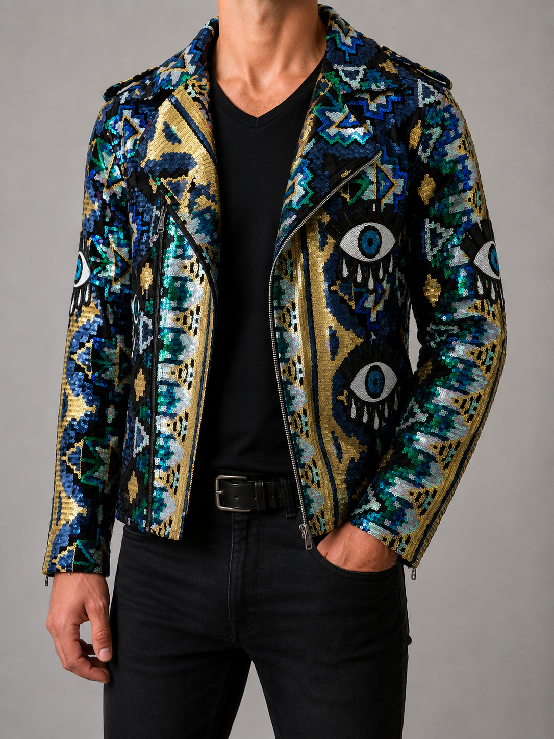 ALL EYES ON ME Biker Jacket