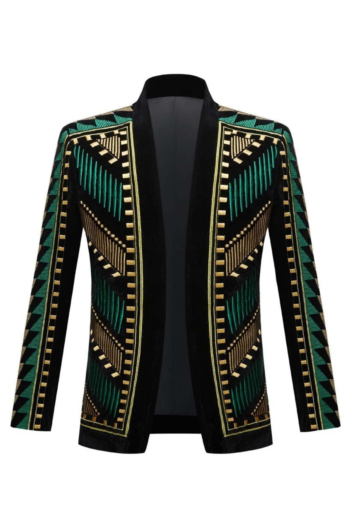 Embroidered Jacket - Green - Who Cares Why Not