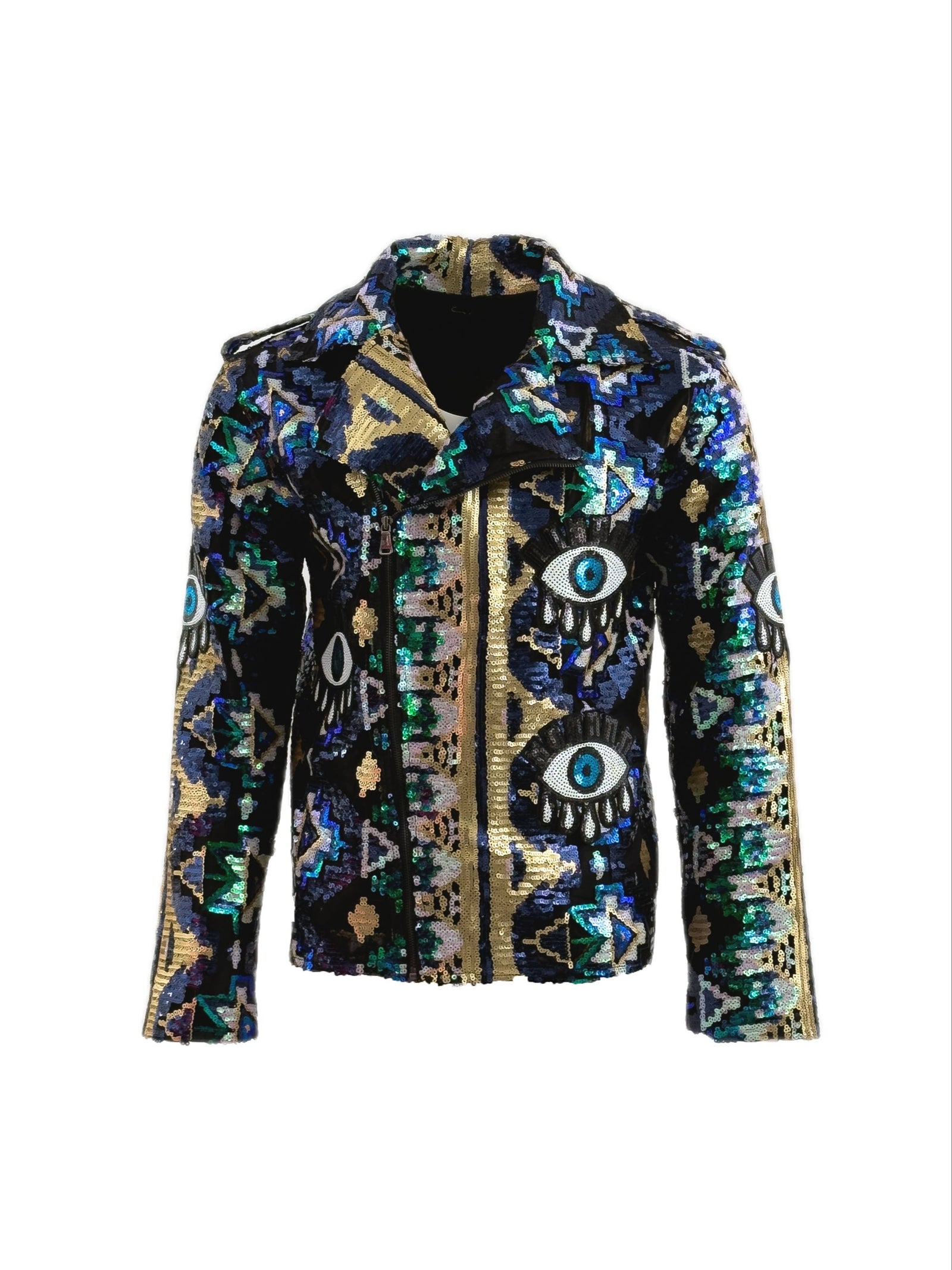 ALL EYES ON ME Biker Jacket - Who Cares Why Not