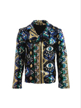 All Eyes On Me Biker Jacket