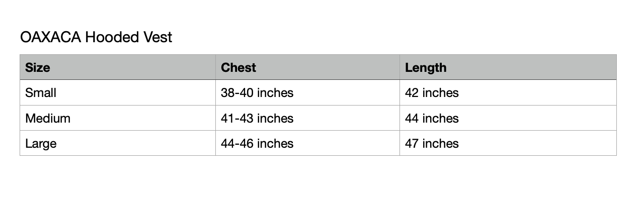 OAXACA hooded vest - Who Cares Why Not