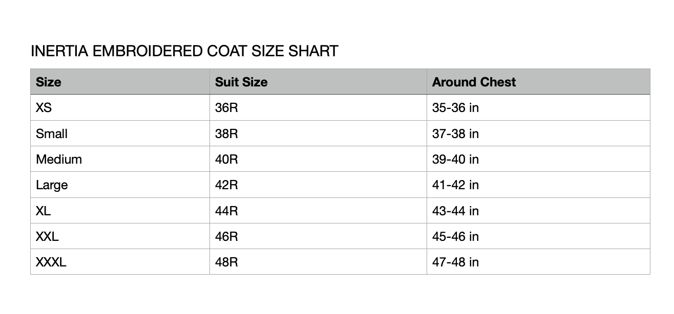 INERTIA Embroidered Jacket - Who Cares Why Not