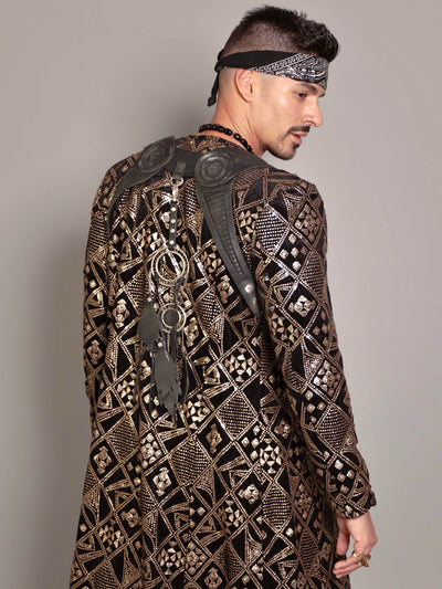 'Fractal' long coat - Who Cares Why Not