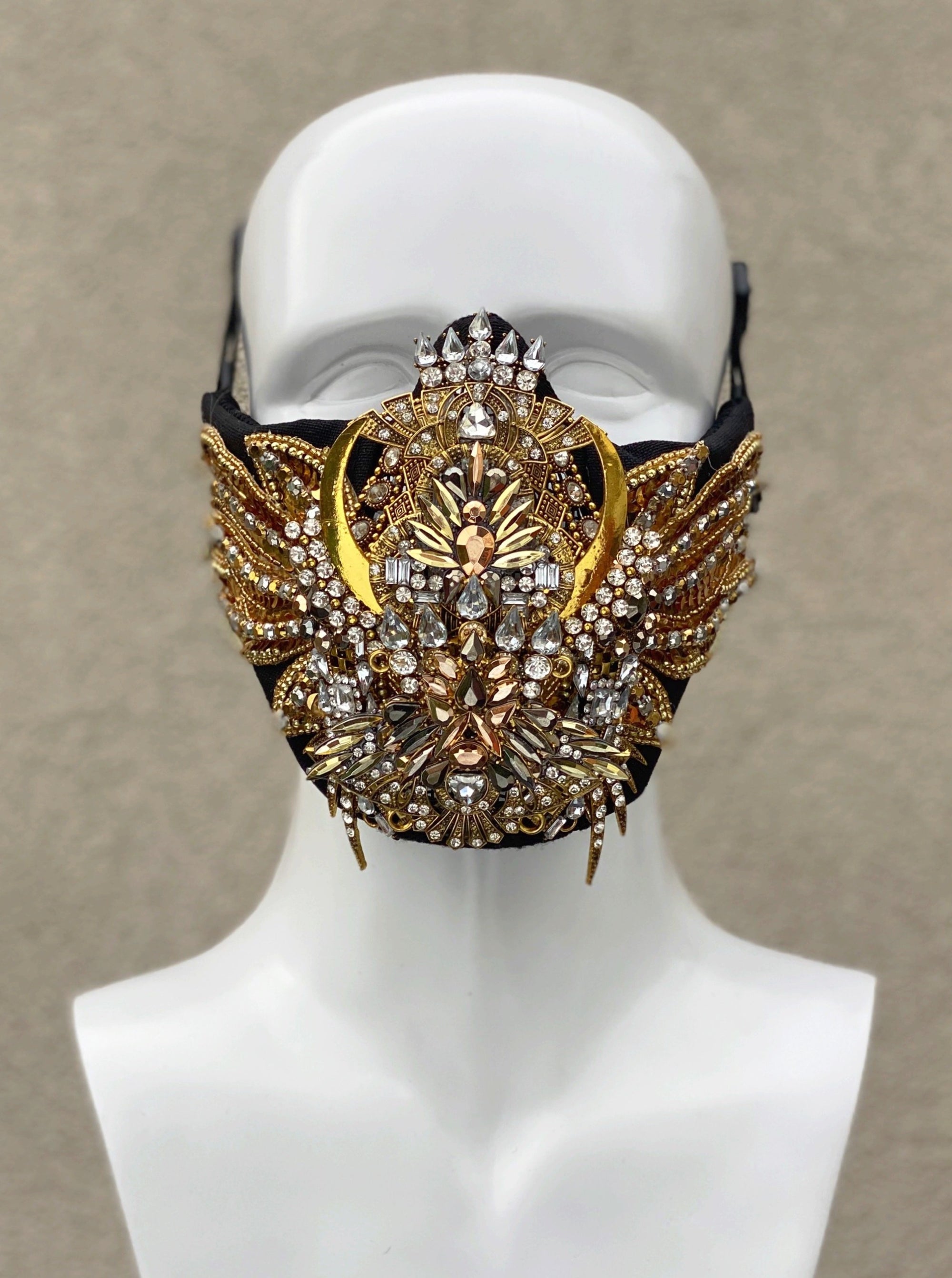 GOLDEN SCARAB face mask - Who Cares Why Not