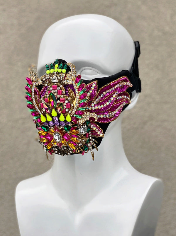 NEON SCARAB face mask - Who Cares Why Not