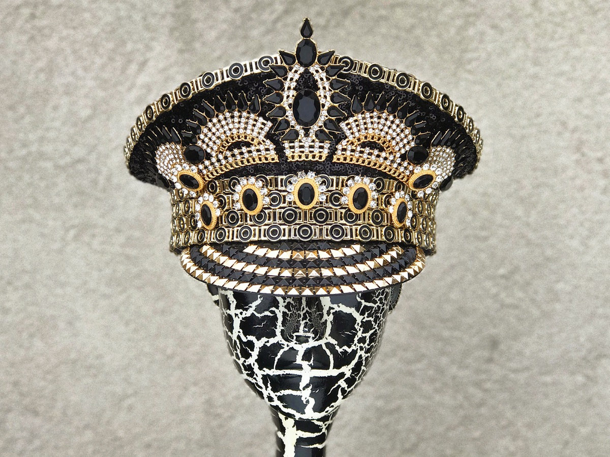 Crowning Glory in black & gold - Who Cares Why Not