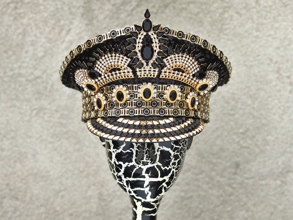 Crowning Glory in black & gold - Who Cares Why Not