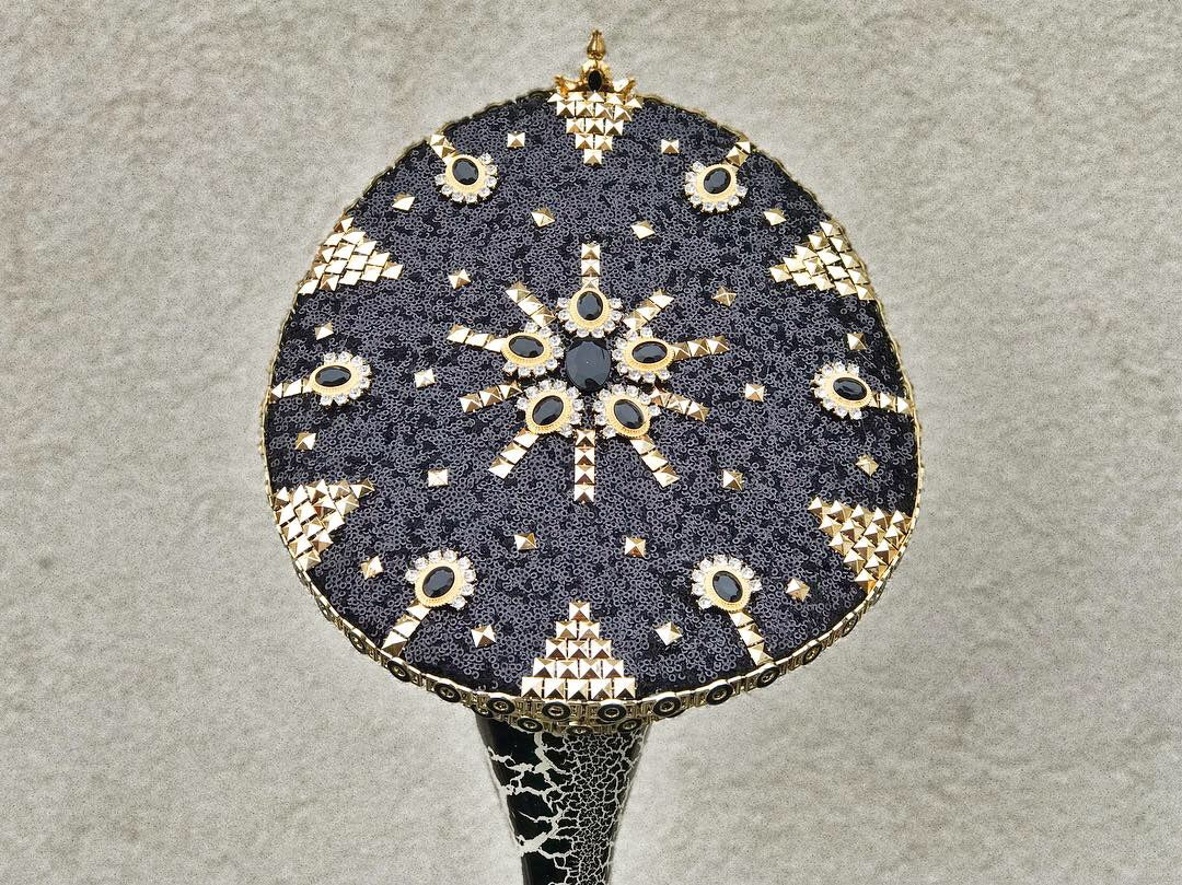 Crowning Glory in black & gold - Who Cares Why Not