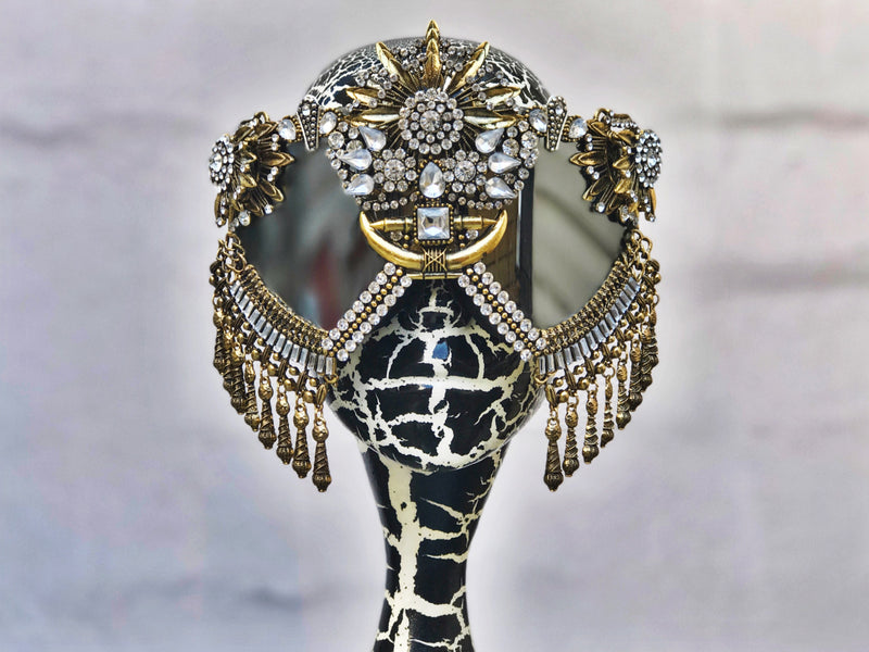 Tantra Fringe in Gold/Crystal - Who Cares Why Not