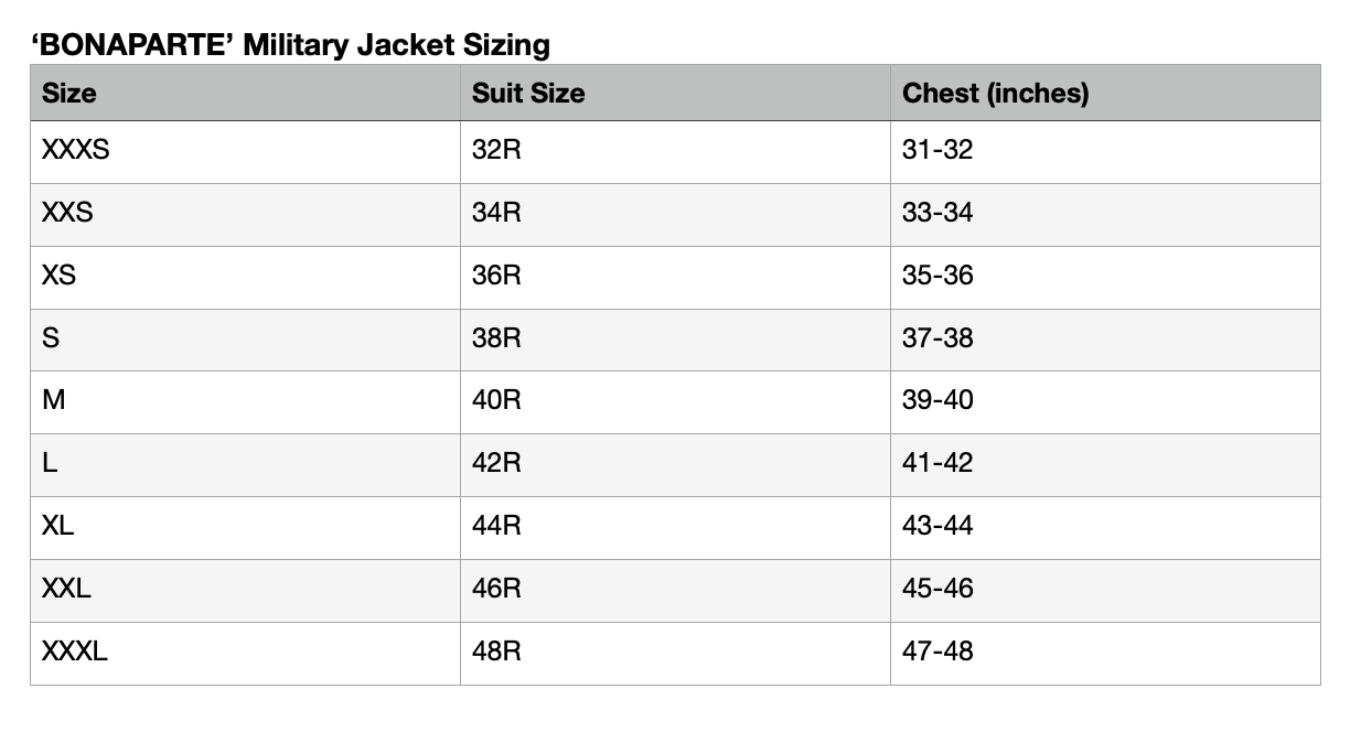 'Bonaparte' Jacket - Who Cares Why Not