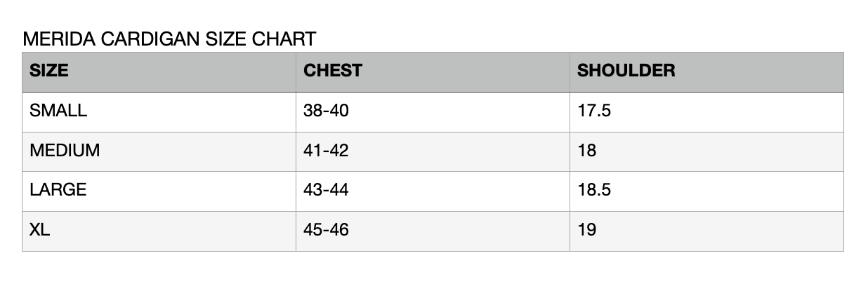 MERIDA Cardigan - Who Cares Why Not