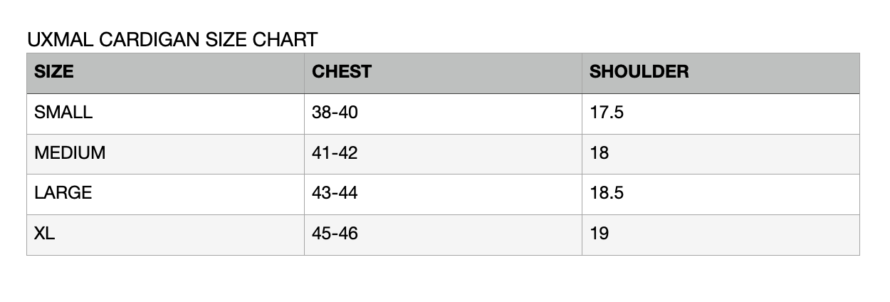UXMAL Cardigan - Who Cares Why Not