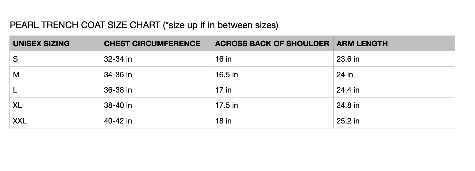 PEARL Trench Coat - Who Cares Why Not