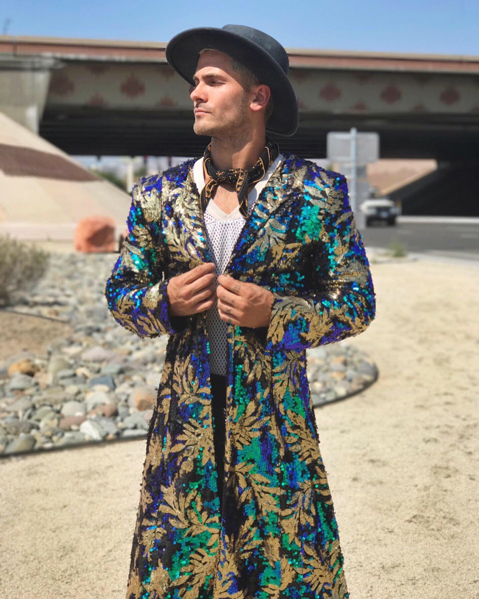 'Royal Palm' Long Coat - Who Cares Why Not