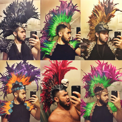 Custom Feather Mohawk - Who Cares Why Not