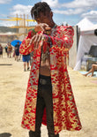 'PAISLEY PRINCE' Long Coat - Who Cares Why Not