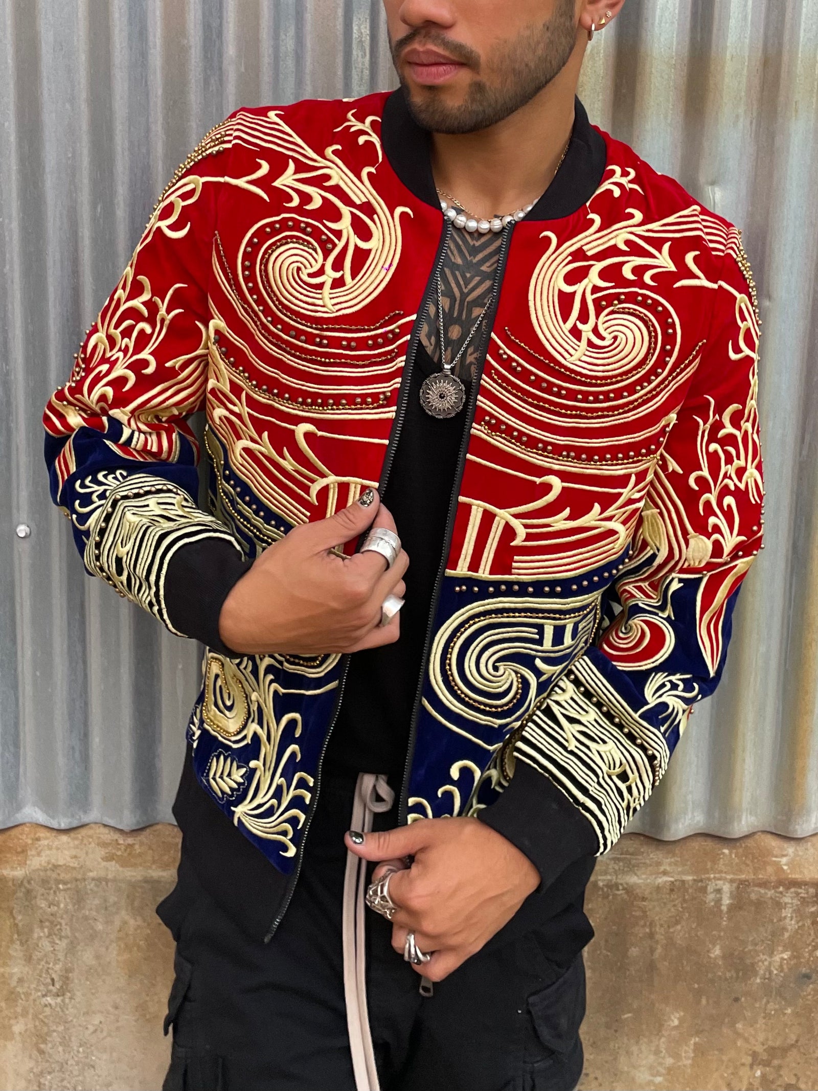 BAROQUE BOMBER in RED - Who Cares Why Not