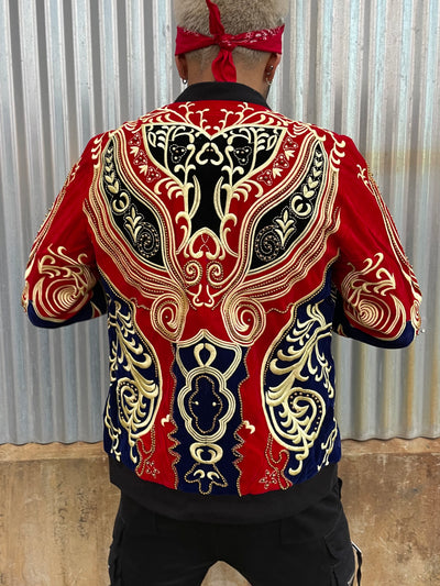 BAROQUE BOMBER in RED - Who Cares Why Not
