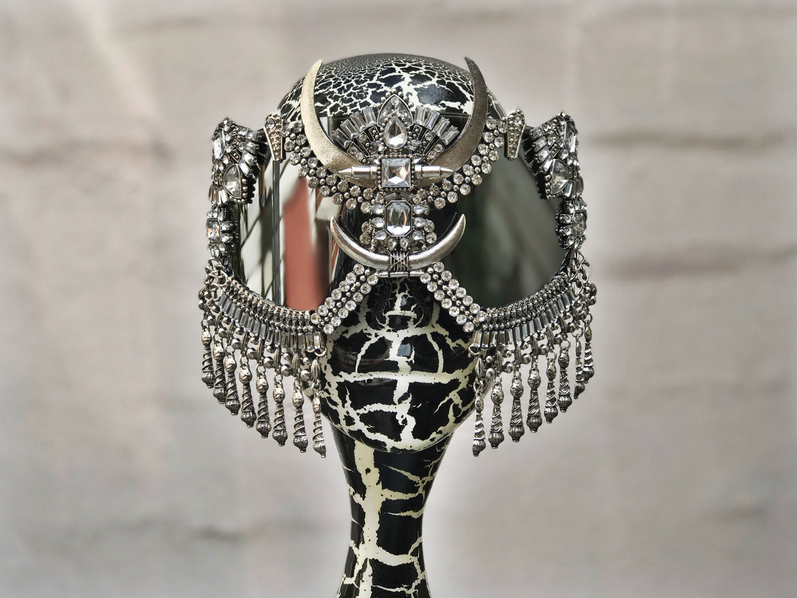 Kabuto Fringe in Silver/Crystal - Who Cares Why Not