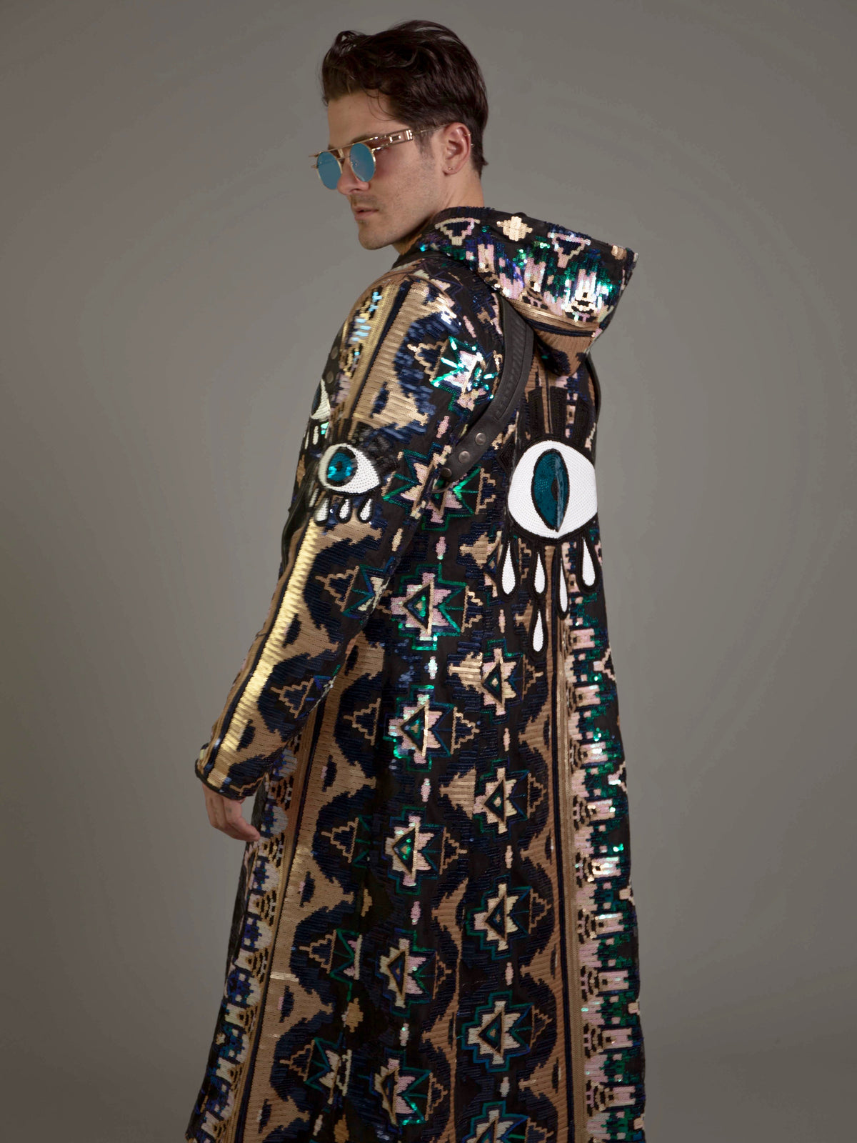 'All Eyes on Me' Long Coat - Who Cares Why Not