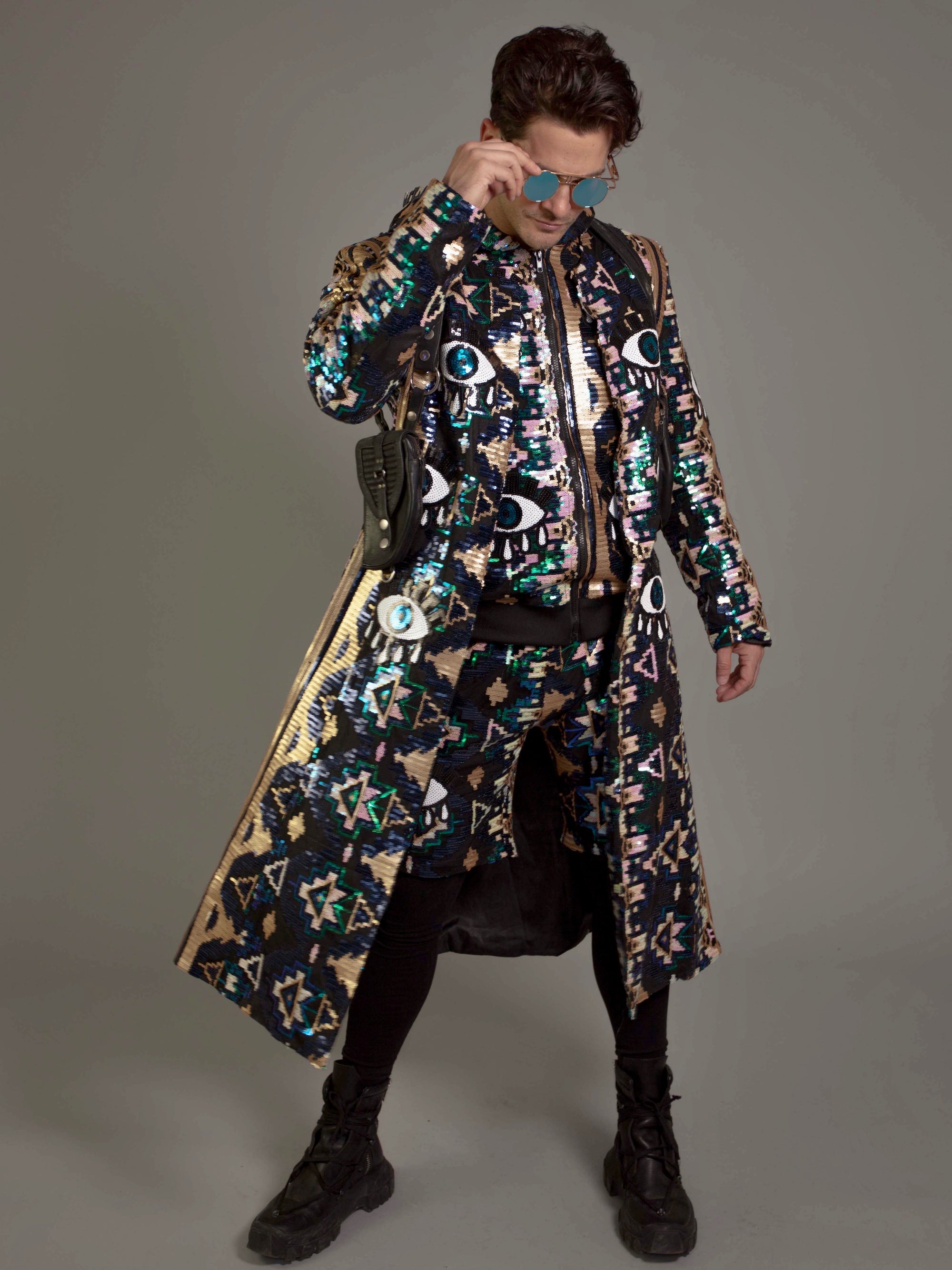 'All Eyes on Me' Long Coat - Who Cares Why Not